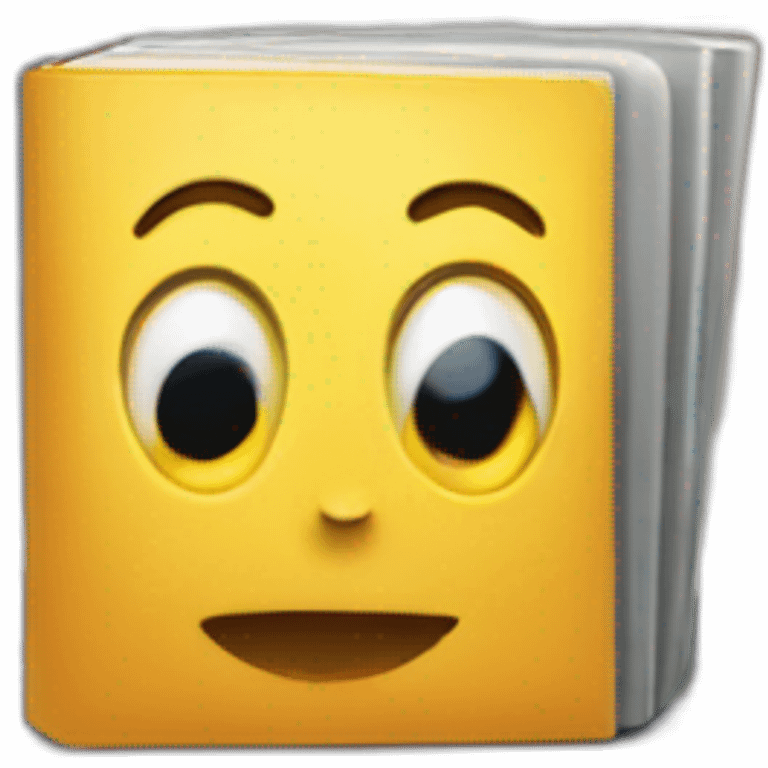 MacBook next to books  emoji