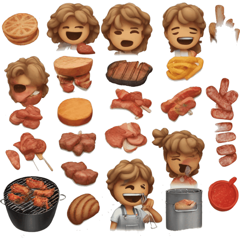 Cute Barbecue part emoji