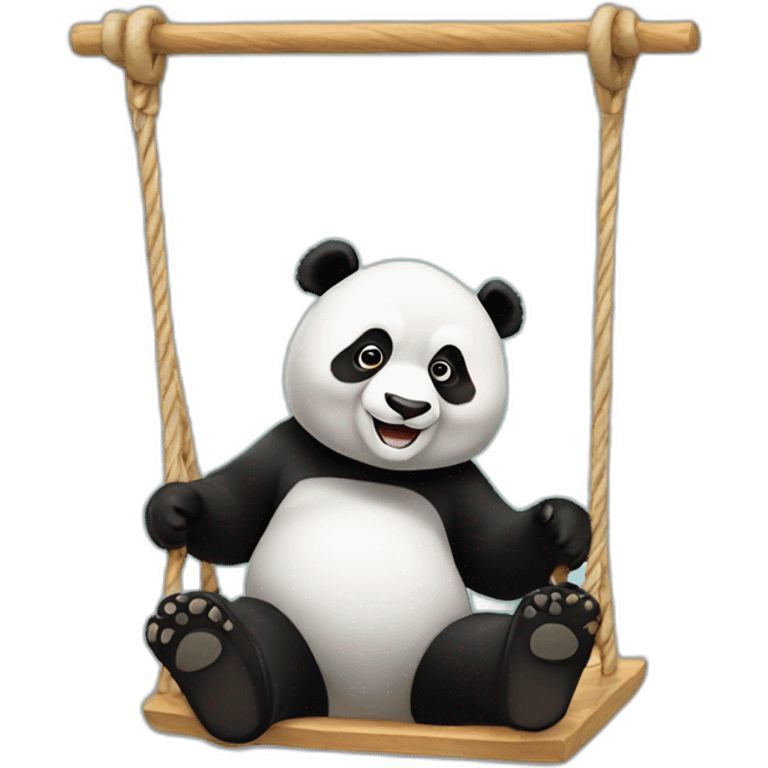 A panda that swings emoji