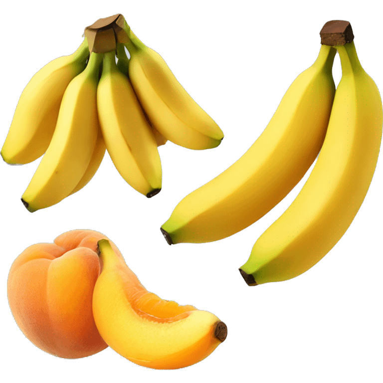 bananas and apricots emoji