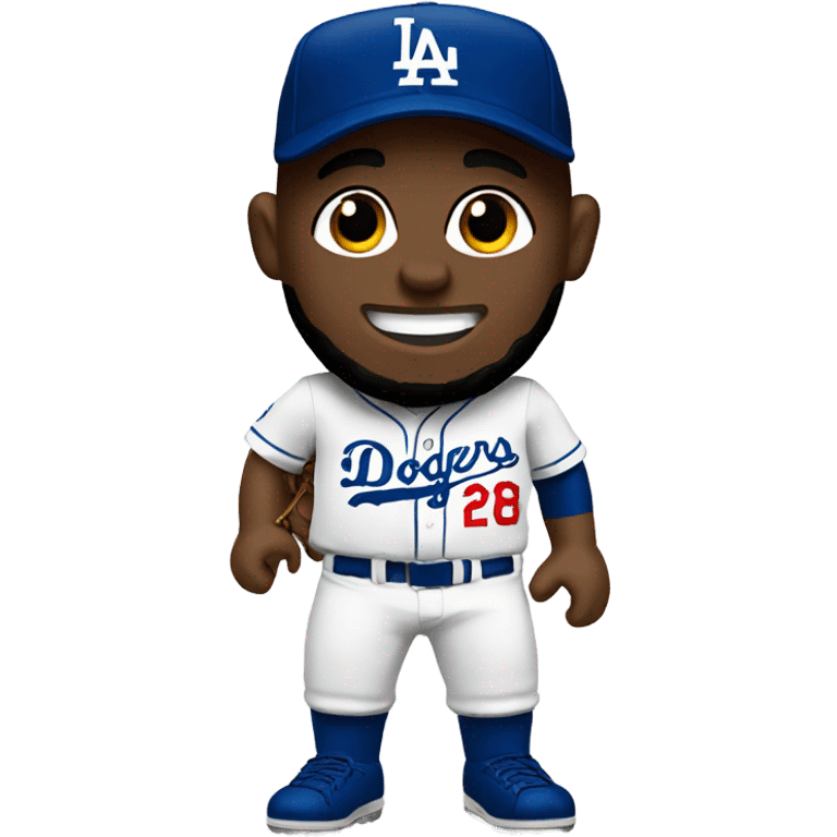 Nathaniel in Dodgers uniform  emoji