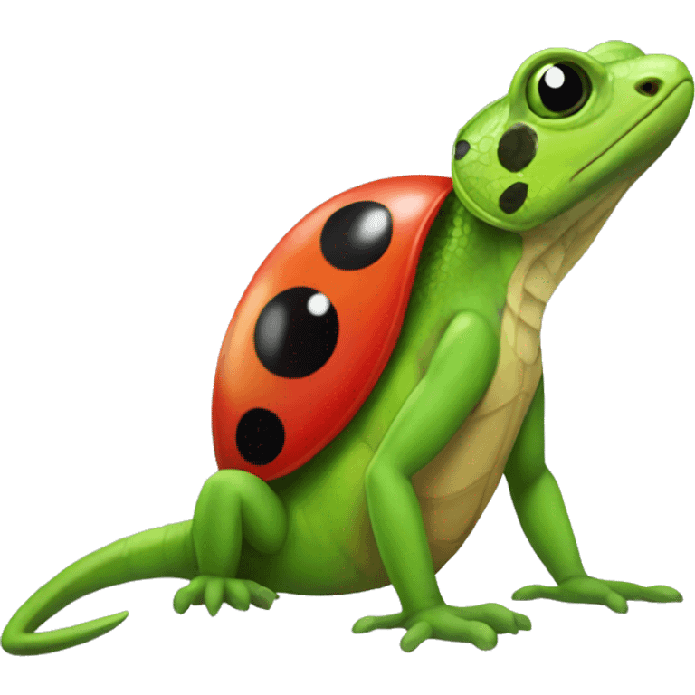 lizard and ladybug morph emoji