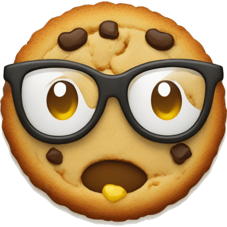 cookie glasses emoji