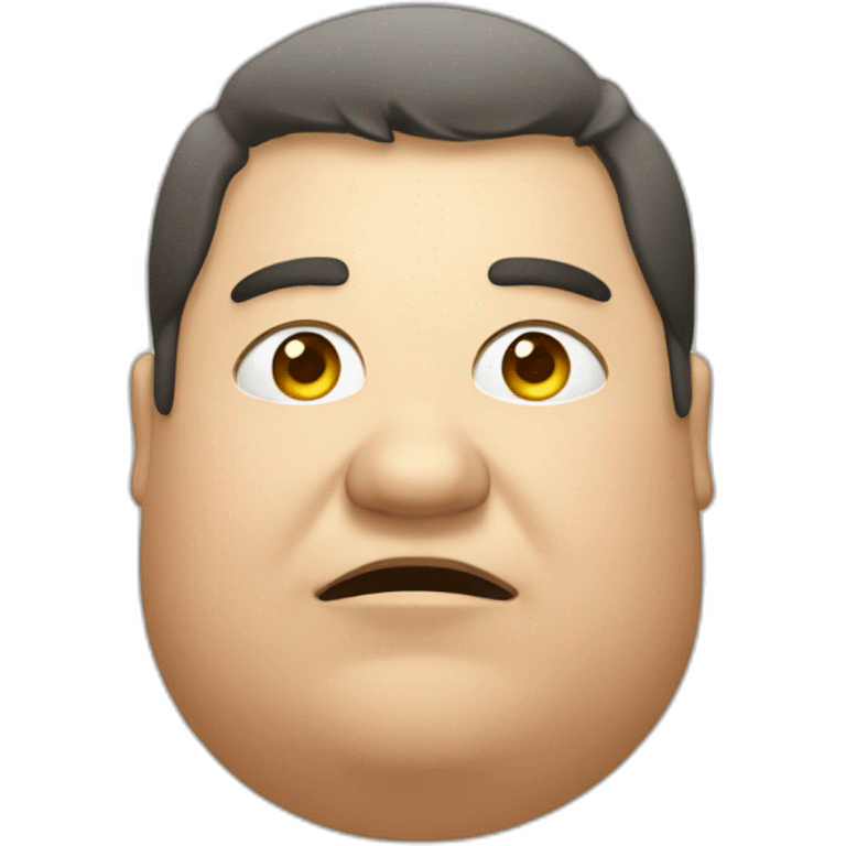 A fat person with nothing to do emoji