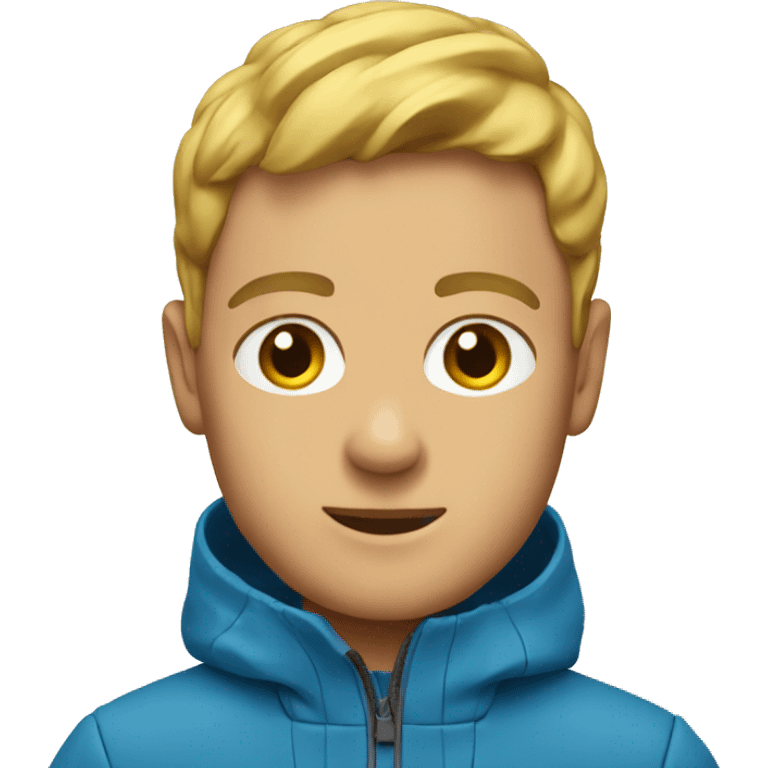 a blue waterproof jacket emoji