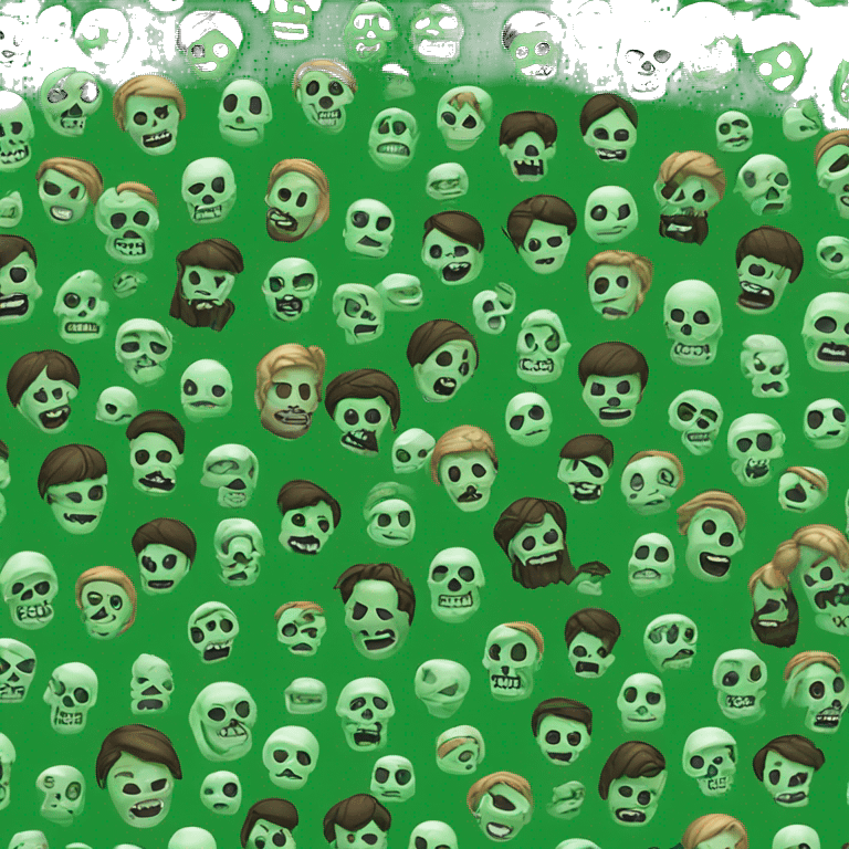 m💀 but green emoji