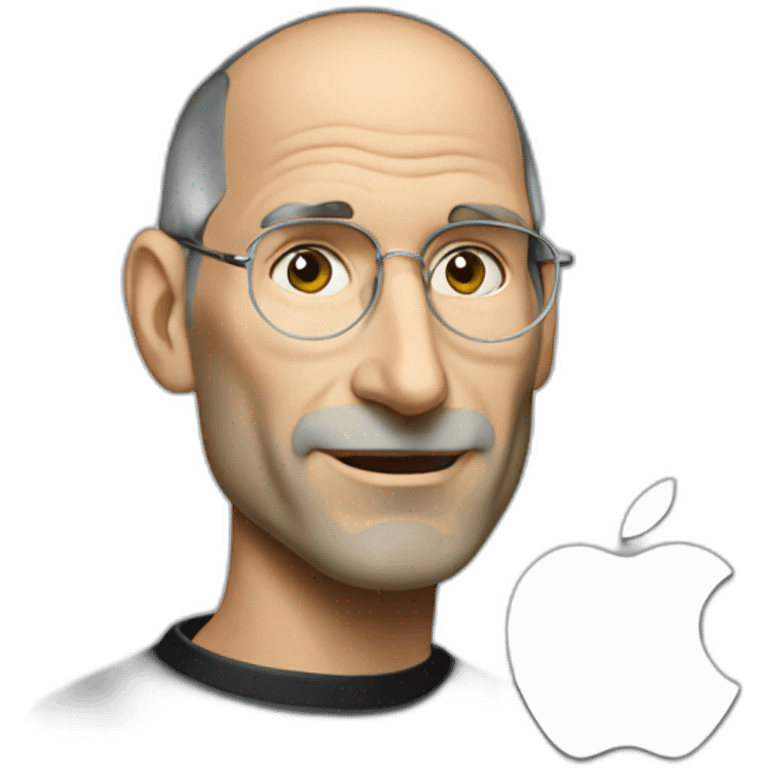 steve jobs using a mac emoji