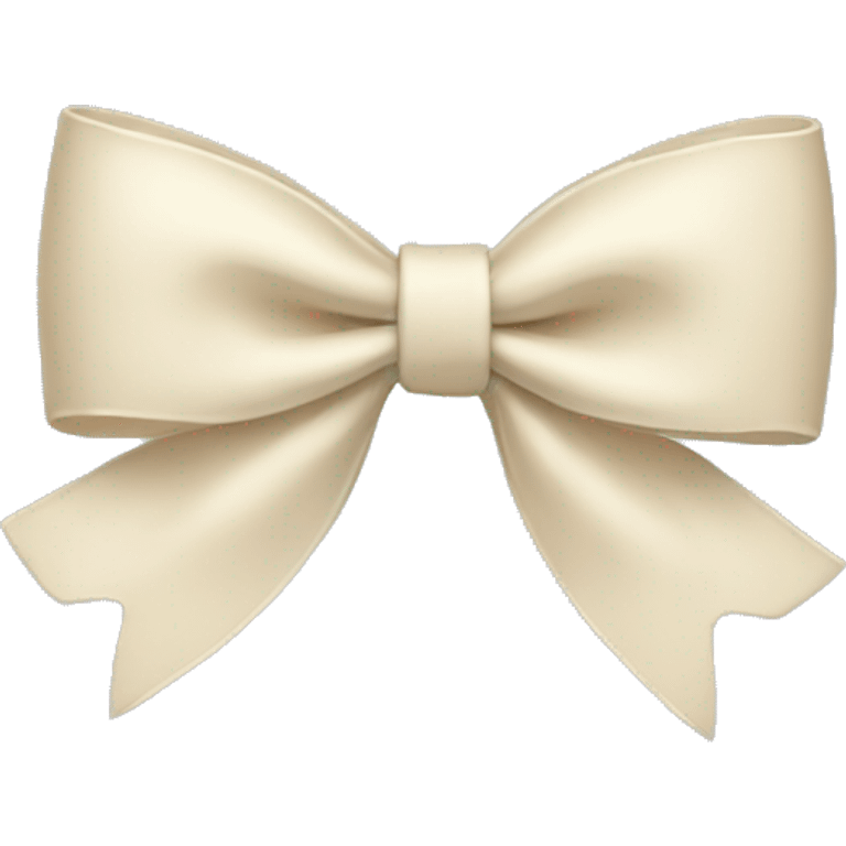 Cream bow emoji