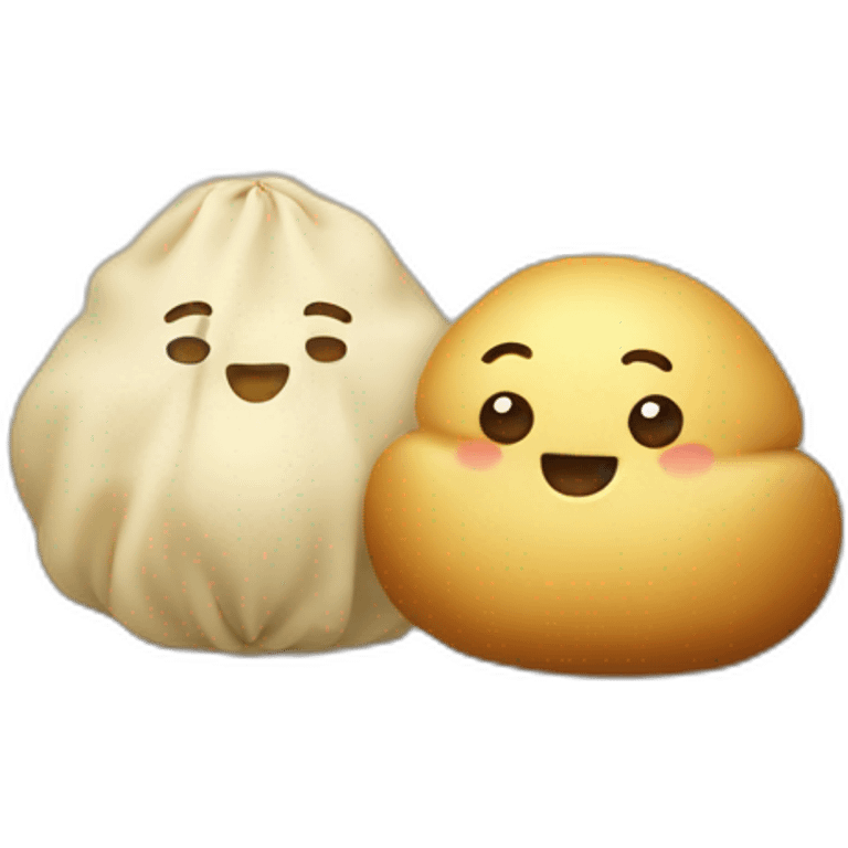 fat dumpling and a potatoe emoji