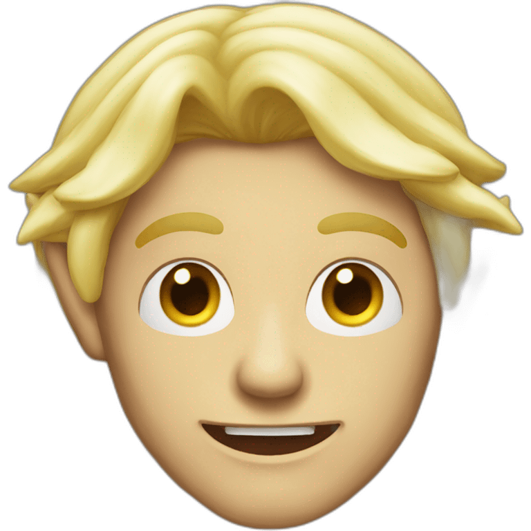 Evil blond elf man long hair emoji