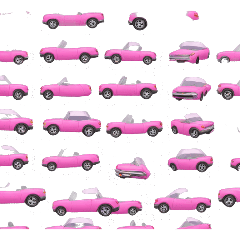 Pink convertible  emoji