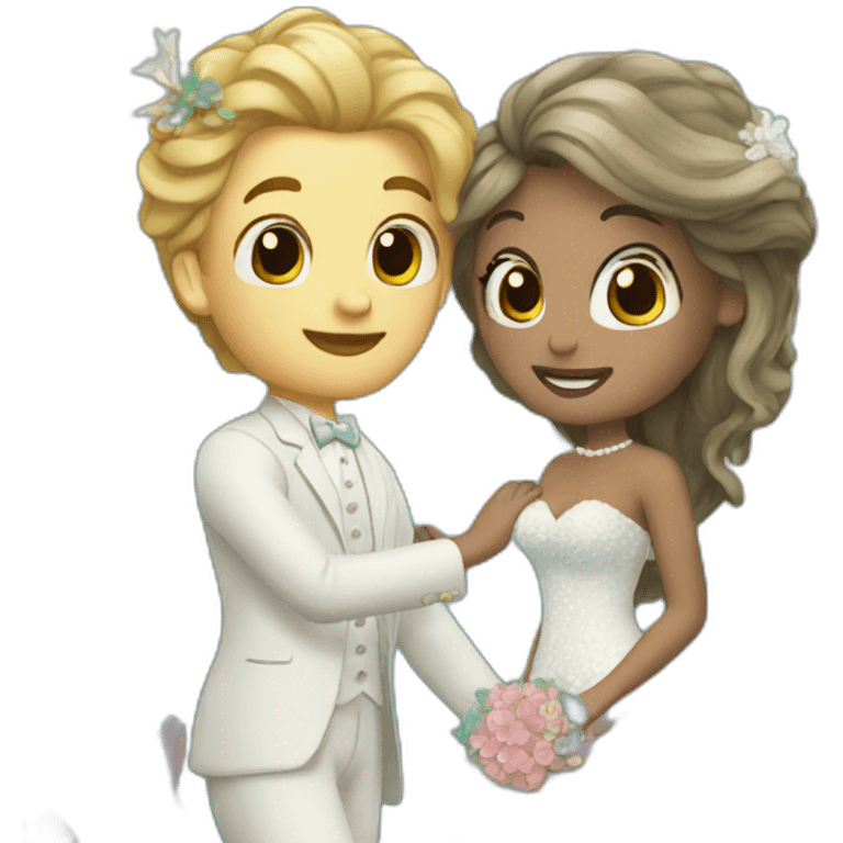 mermaid wedding emoji