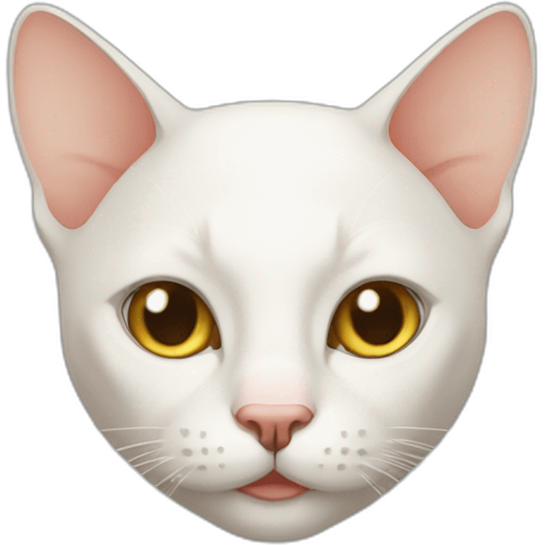 Bald cat emoji