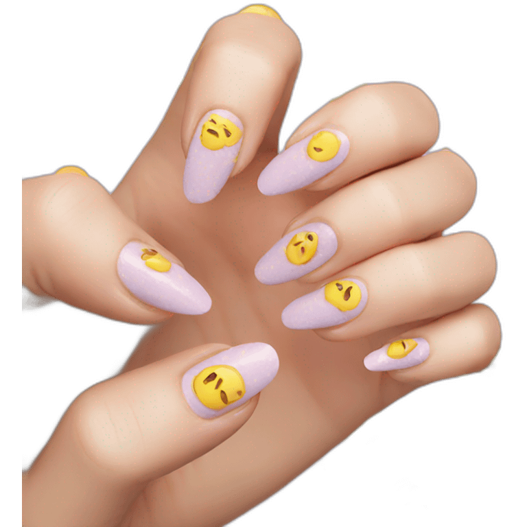 Nail art emoji