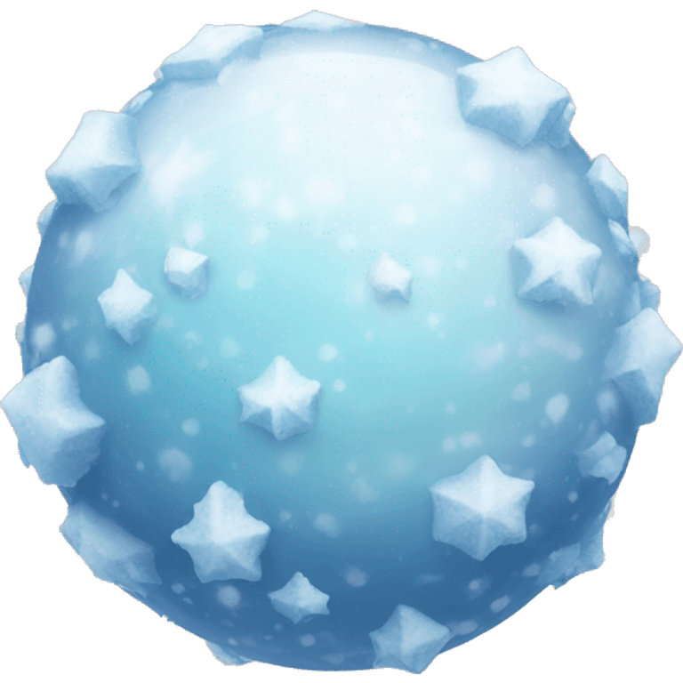 Orb of snow and ice  emoji