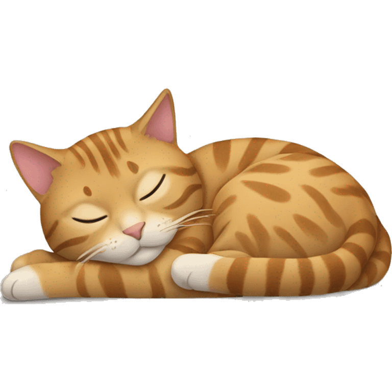 tabby cat sleeping emoji