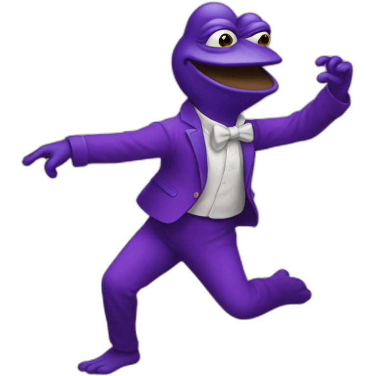 purple pepe dancing emoji