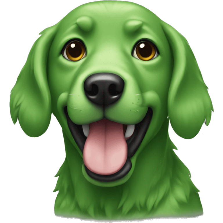 green dog emoji