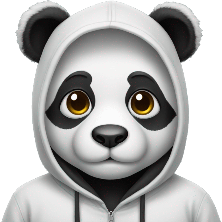 panda with hoodie emoji