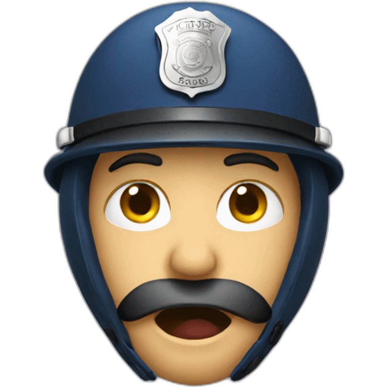 Police shocked emoji