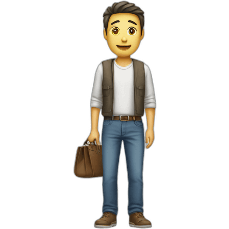 man with empty pockets emoji