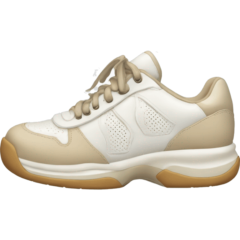 chunky white and beige tennis shoes emoji