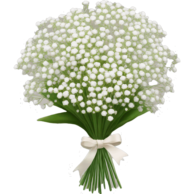 baby's breath bouquet emoji