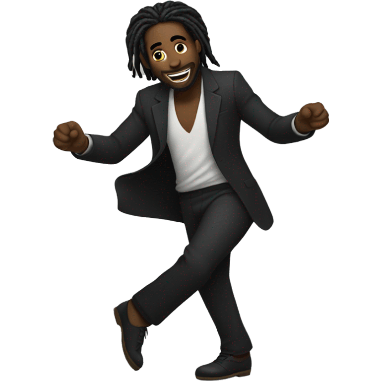 Black male with dread’s dancing  emoji