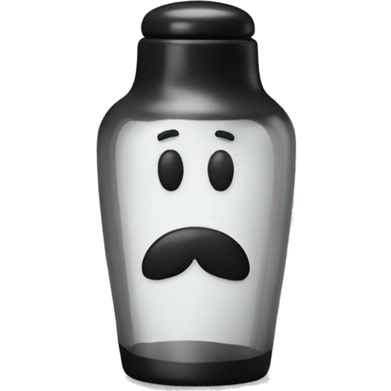 glass black pepper shaker emoji