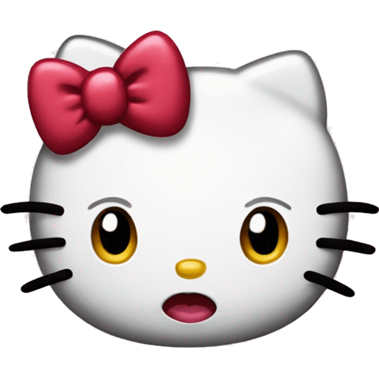 hello kitty with big lips and sassy attitude emoji