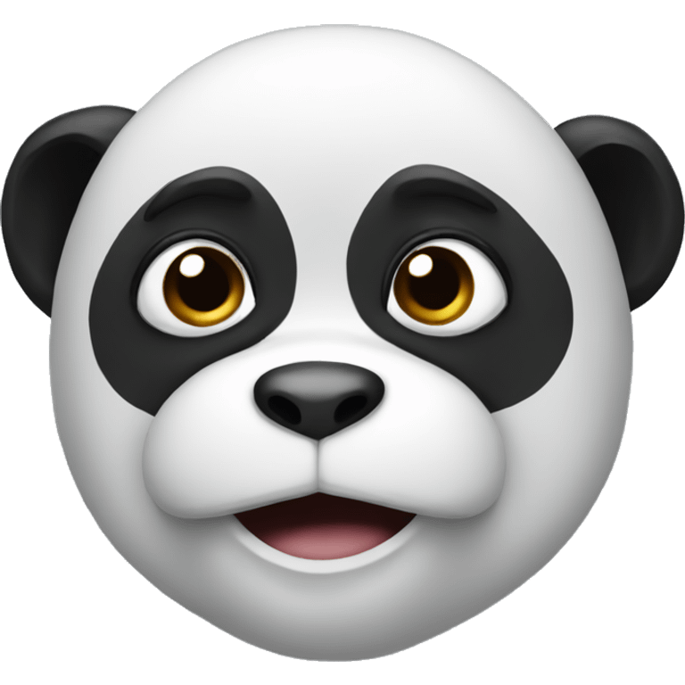 a panda who look like a monkey emoji