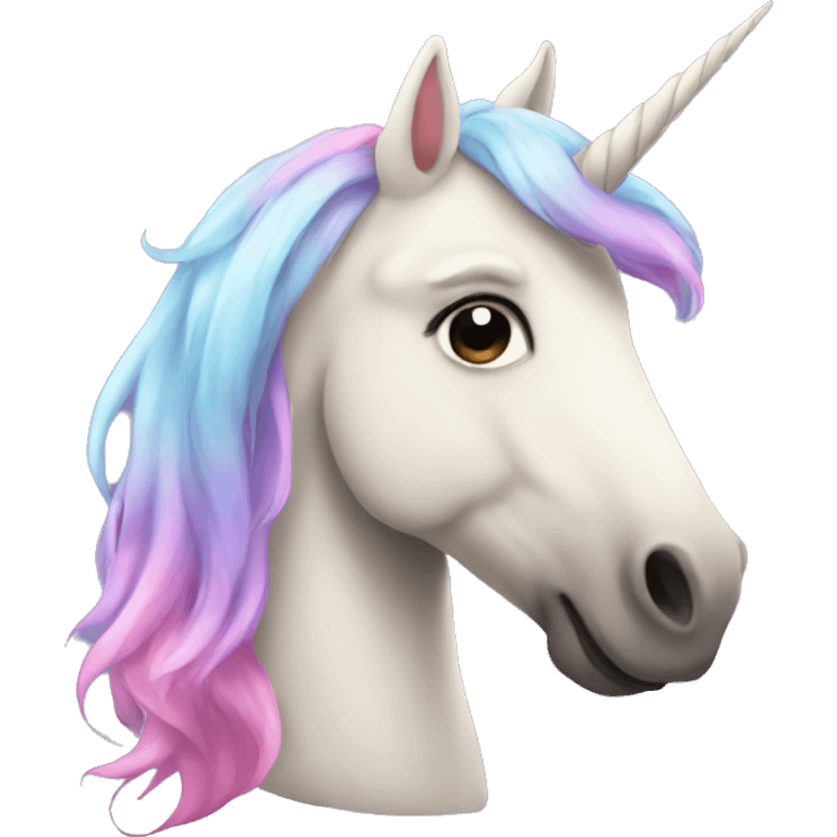 Unicorn in love emoji