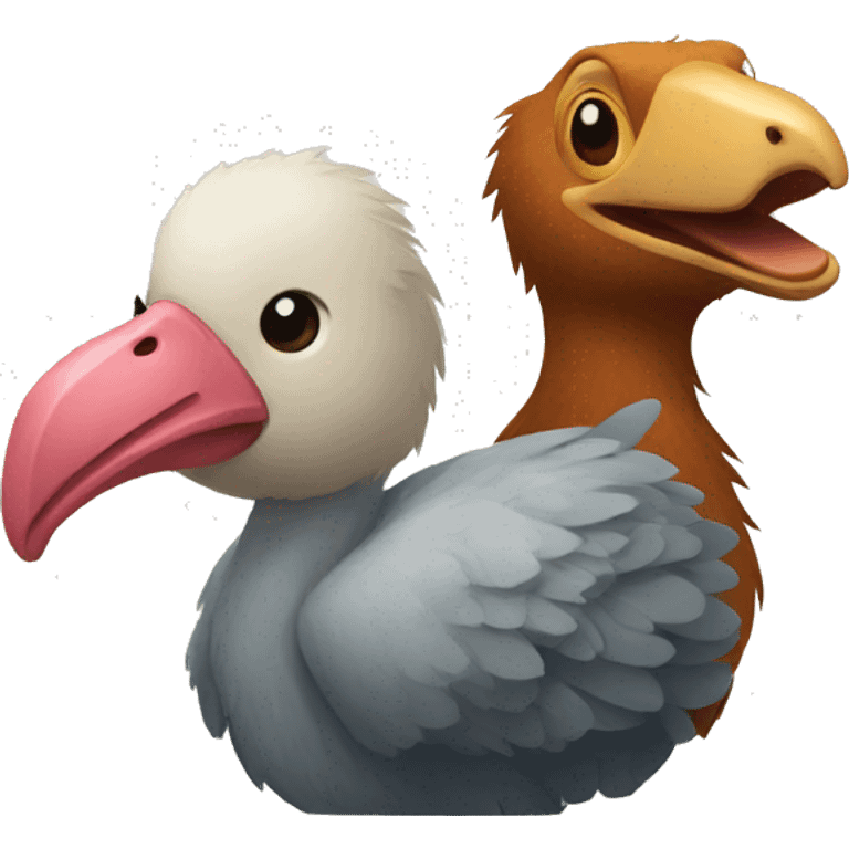 a dodo and a bear emoji