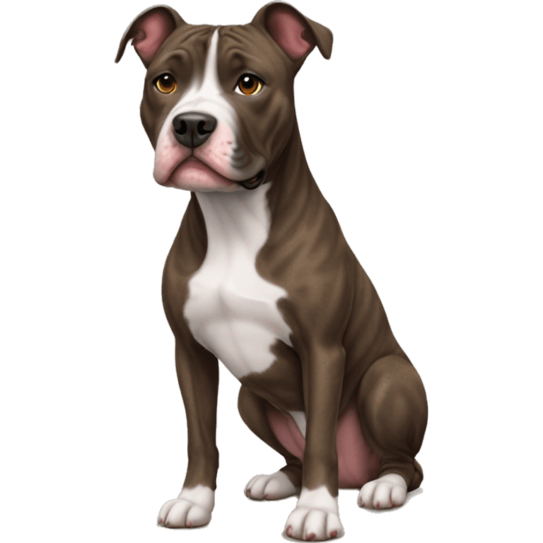 Brindle pitbull emoji