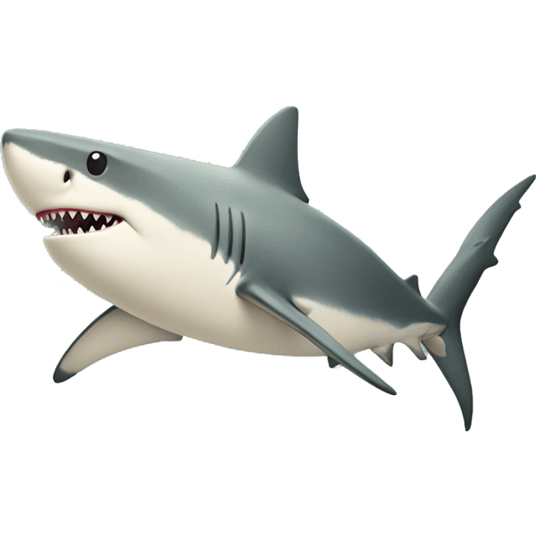 A postcard with shark in i emoji