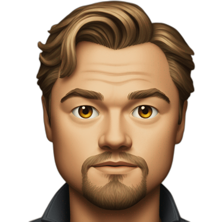 portrait of leonardo dicaprio emoji