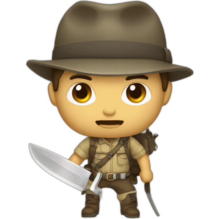 explorer, aggressive machete  emoji