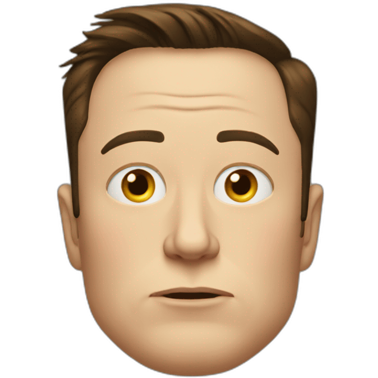 Sad Elon musk emoji