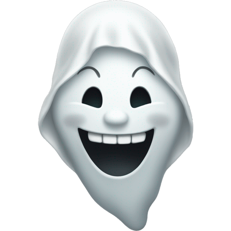 Ghost laughing emoji