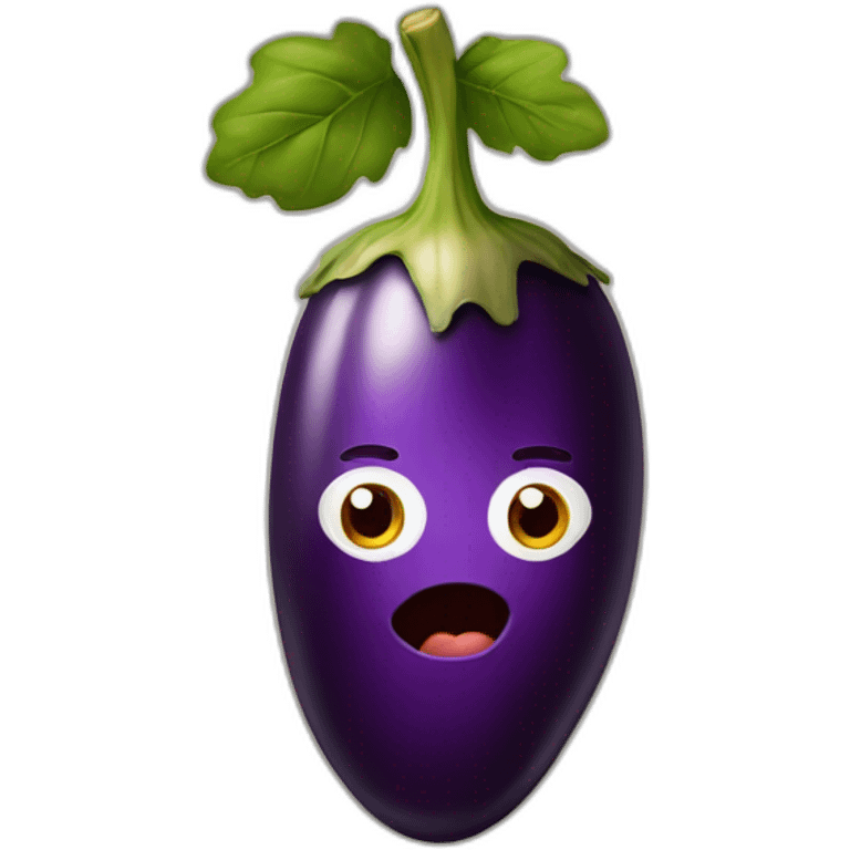 personne avec aubergine dans la bouche emoji