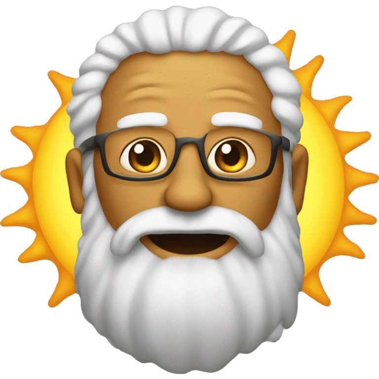 the sun as a senior emoji