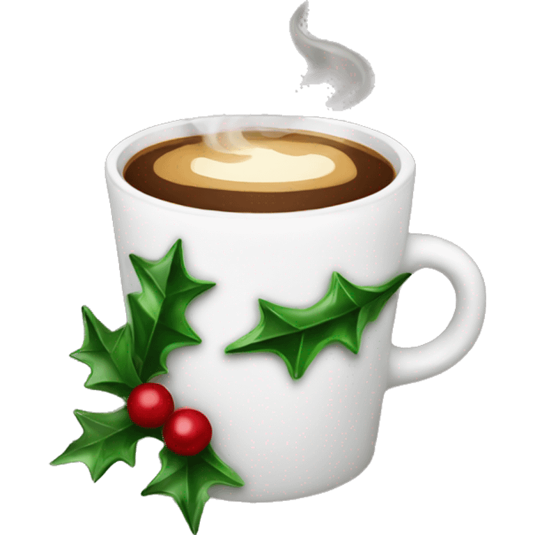 Christmas coffee emoji