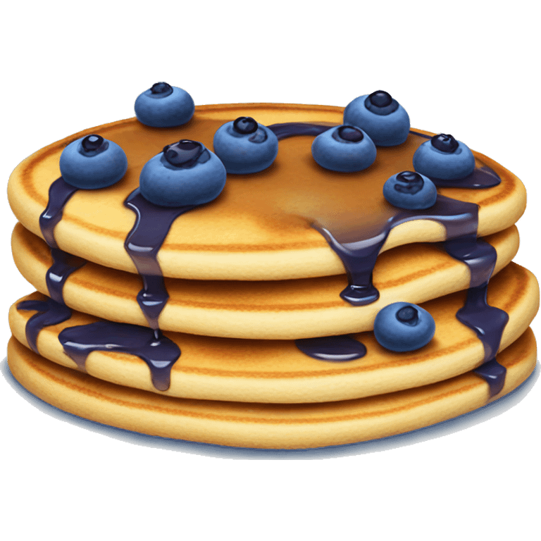 Blue berry pancakes  emoji