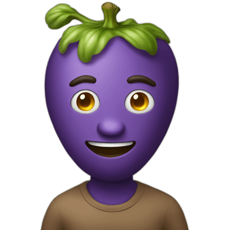 Eggplant man emoji