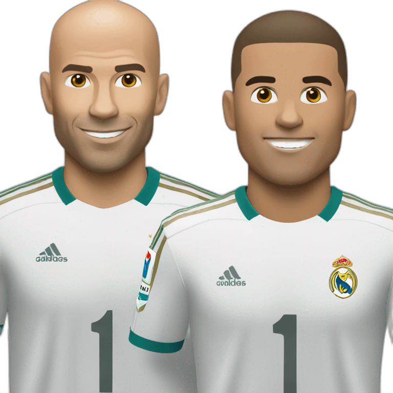 Zidane et Ronaldo emoji