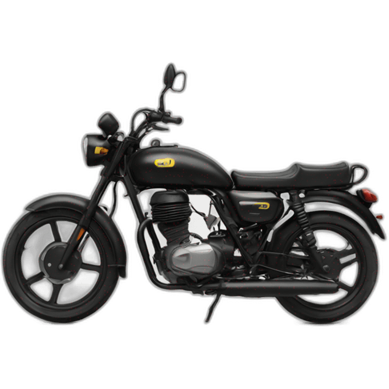 Moto noir 50cc  emoji