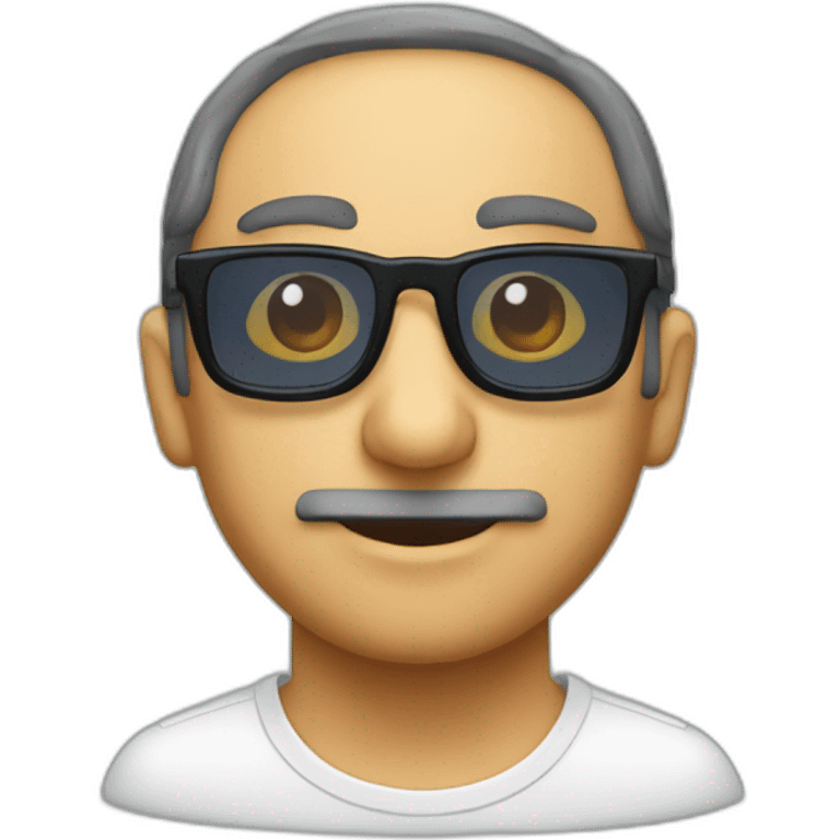 Zemmour avec des lunettes de soleil pixel emoji