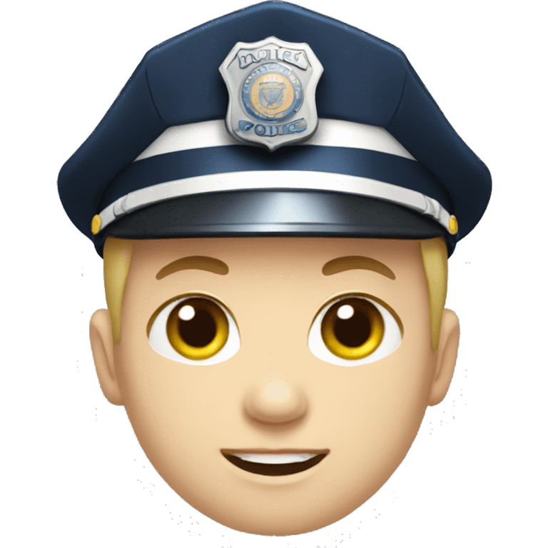 Police officer with down syndrome emoji