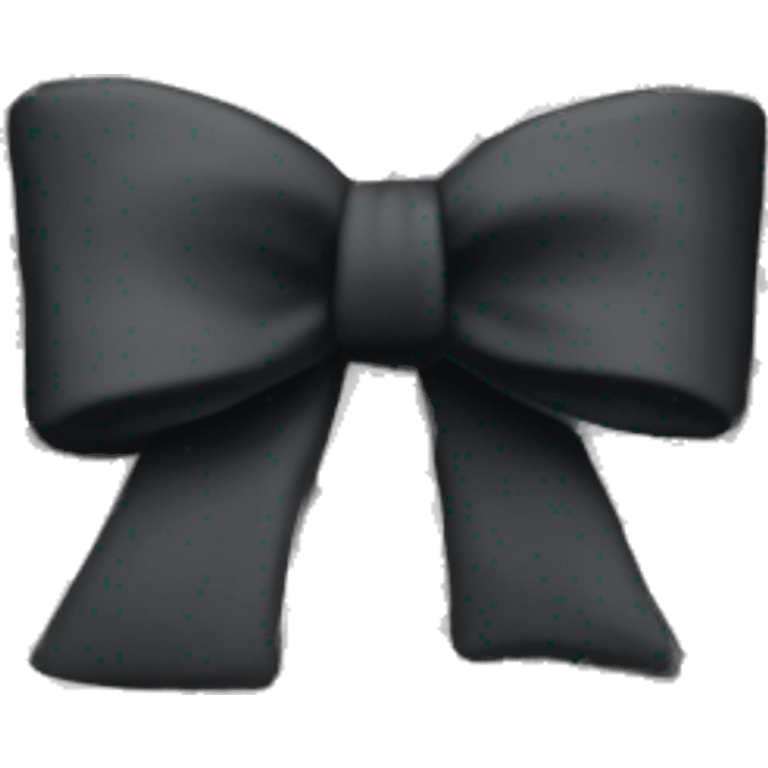 Black and white gingham bow  emoji