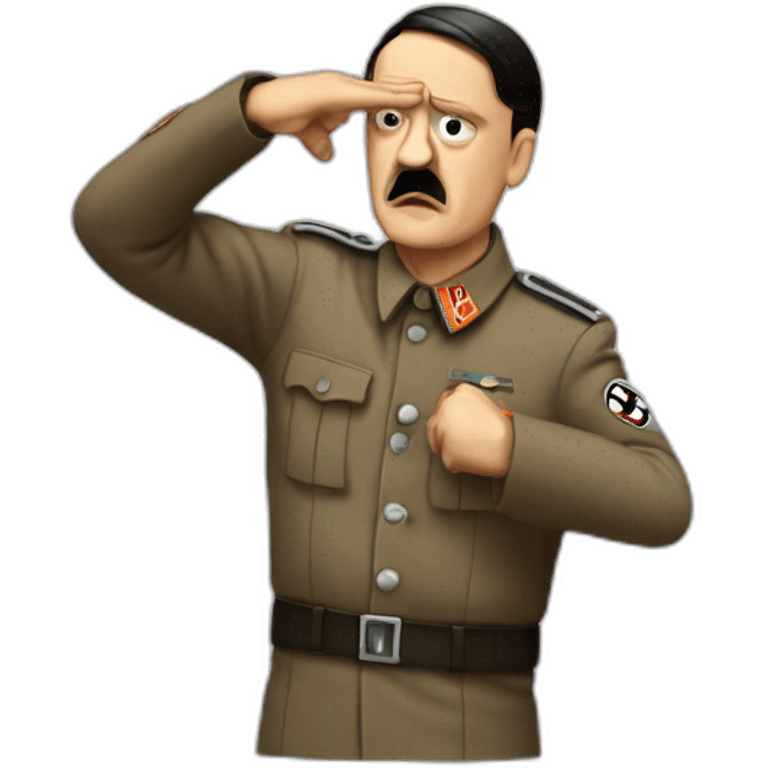 Hitler dab emoji